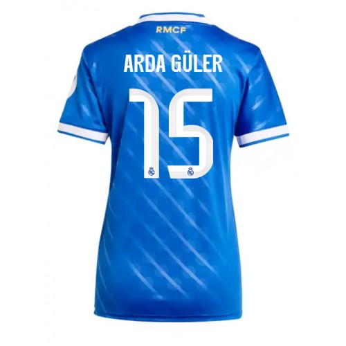 Stroje piłkarskie Real Madrid Arda Guler #15 Koszulka Trzeciej dla damskie 2025-26 Krótki Rękaw